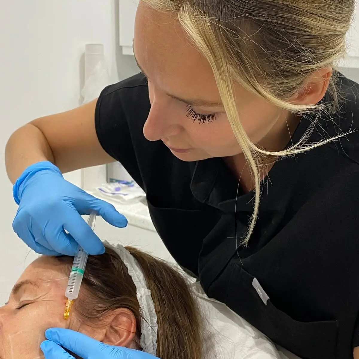 Injectable aesthetic treatment being carried out at Face Medical Aesthetics
